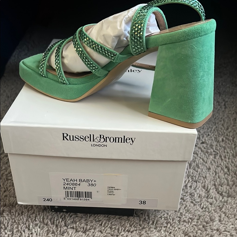 Green Strappy Heels